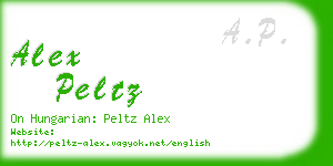 alex peltz business card